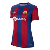Camisa Barcelona Feminina Home 23/24 - Azul e Vermelha