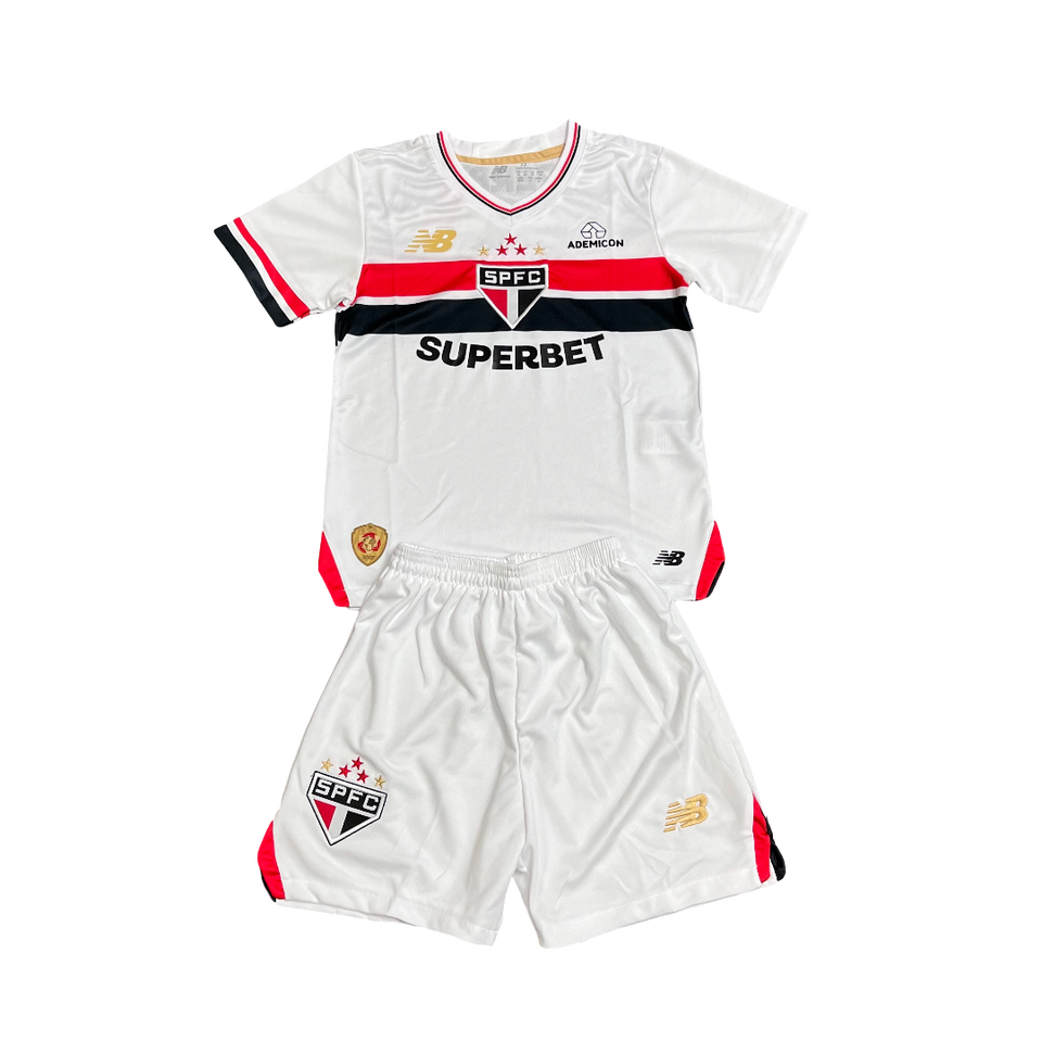 Conjunto Infantil São Paulo I 25/26 - Branco