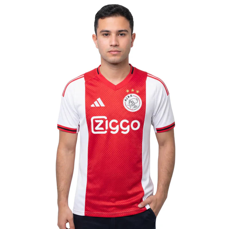 Camisa Ajax Home 25/26 - Branca e Vermelha