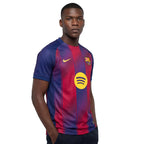 Camisa Barcelona Home 25/26 - Azul e Vermelha