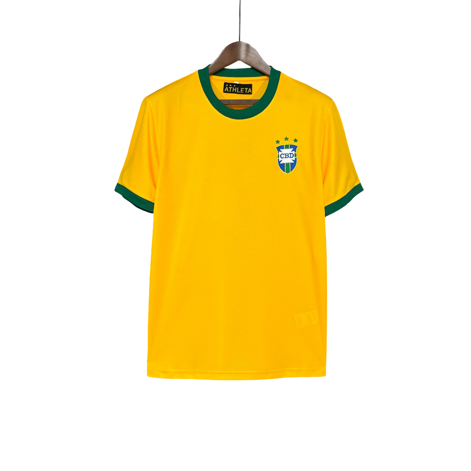 Camisa Brasil Home 1971 Retrô - Amarela