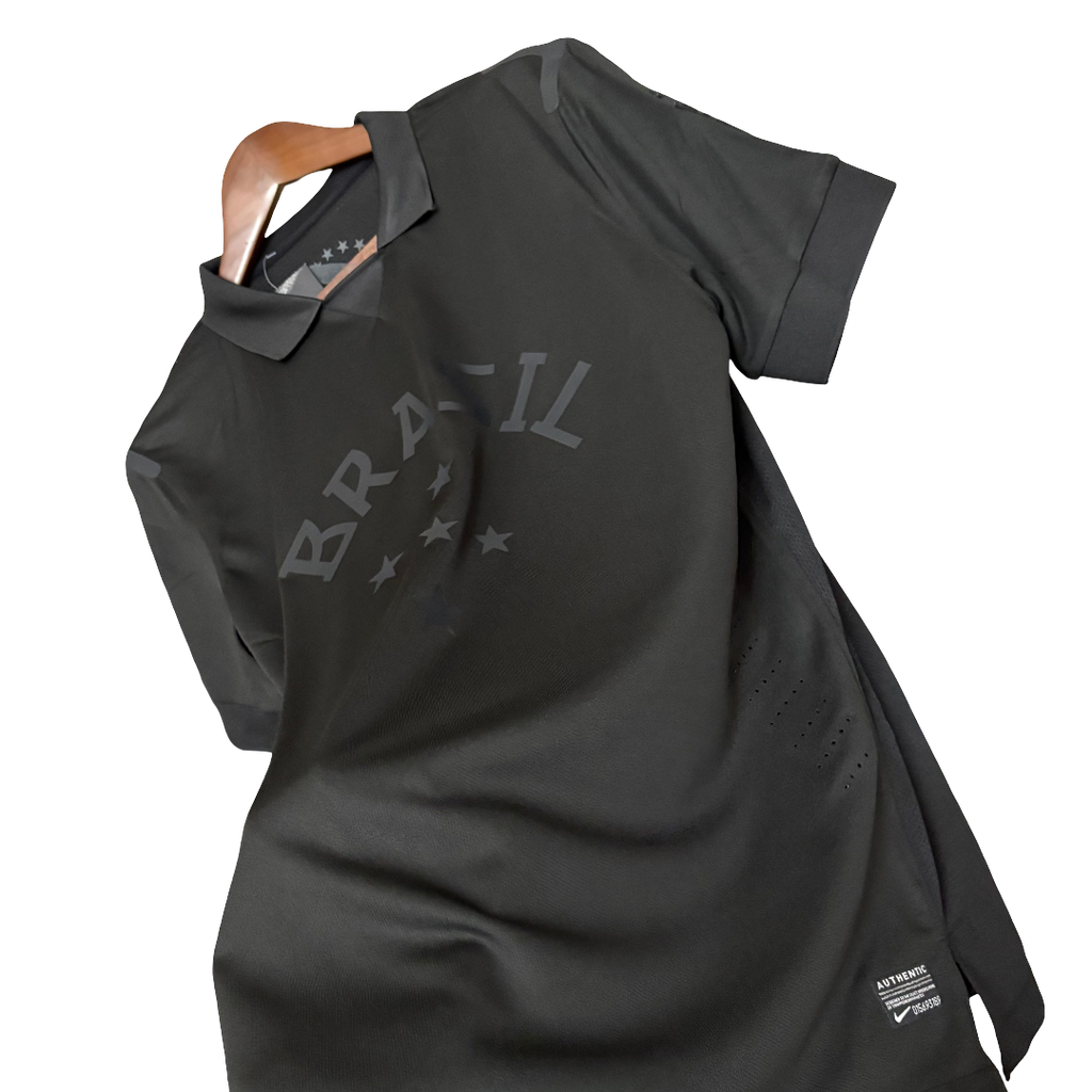 Camisa Brasil All Black 13/14 Retrô - Preta