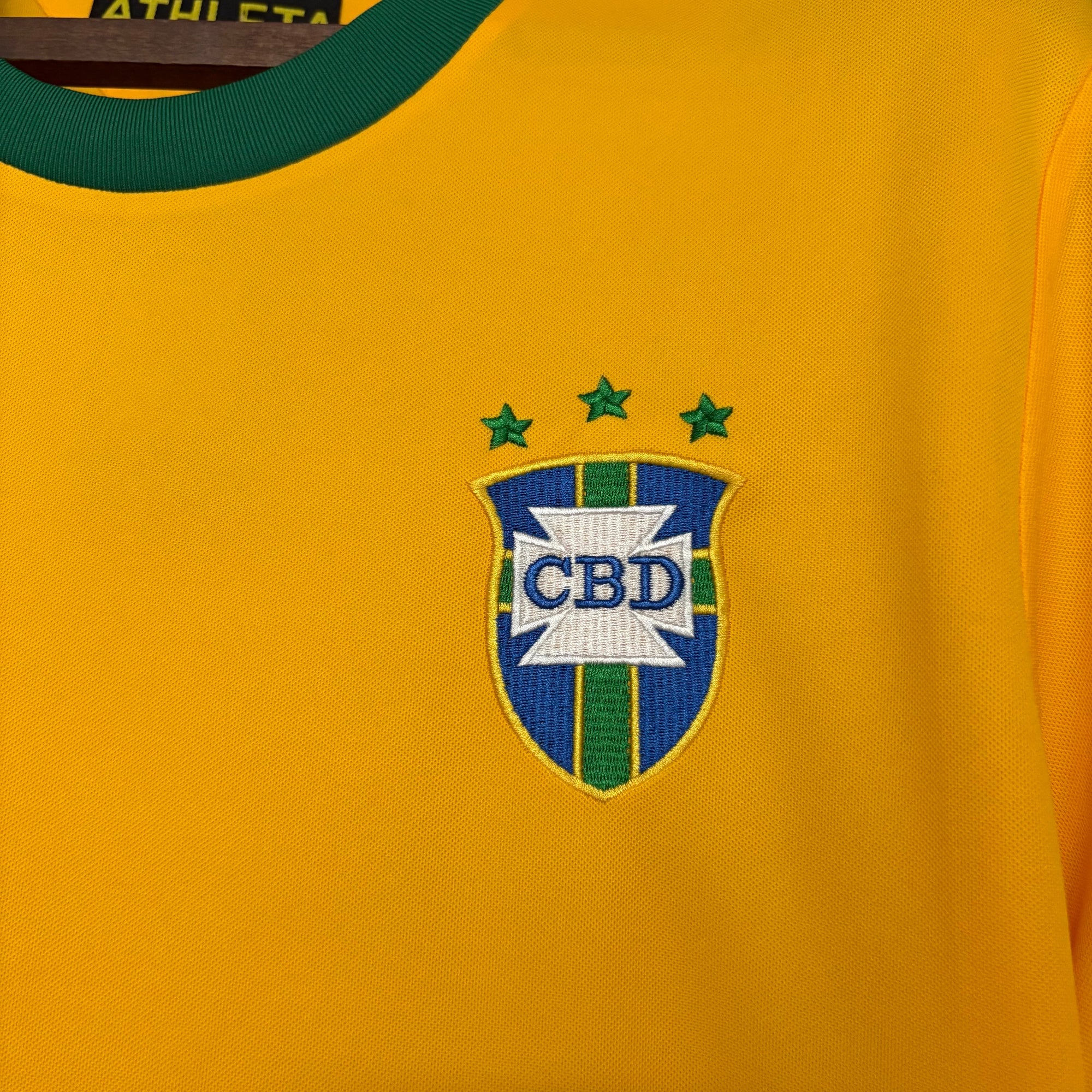 Camisa Brasil Home 1971 Retrô - Amarela