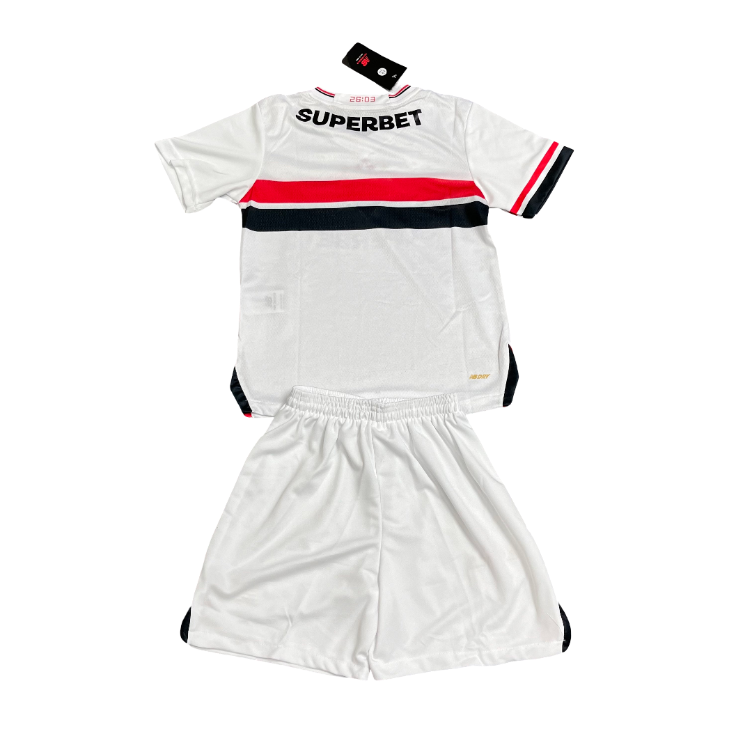 Conjunto Infantil São Paulo I 25/26 - Branco