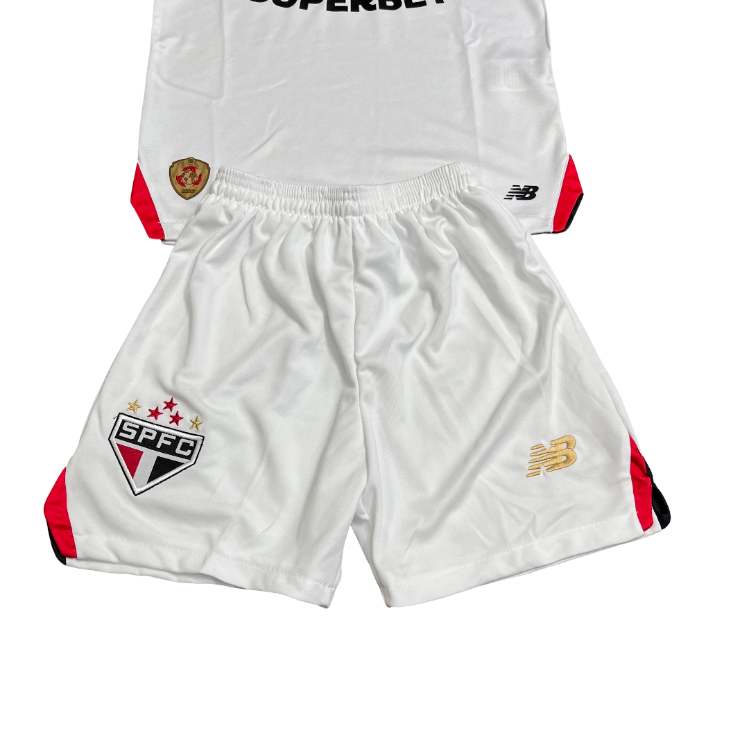 Conjunto Infantil São Paulo I 25/26 - Branco