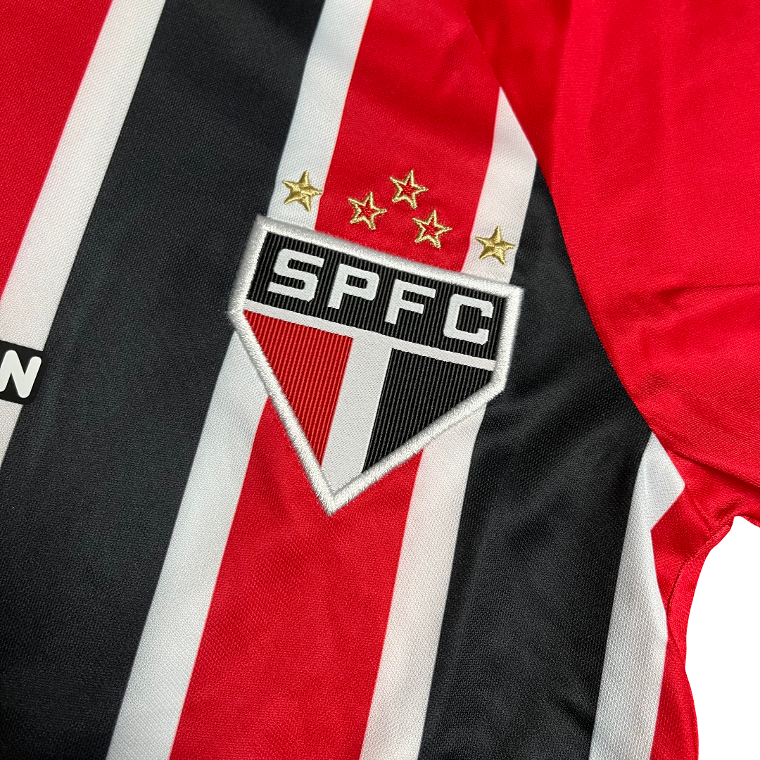 Conjunto Infantil São Paulo II 25/26 - Vermelho e Preto