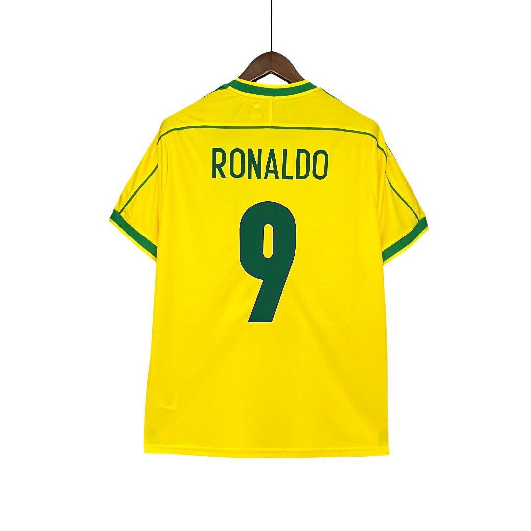 Camisa Brasil Home 1998 Retrô - Amarela