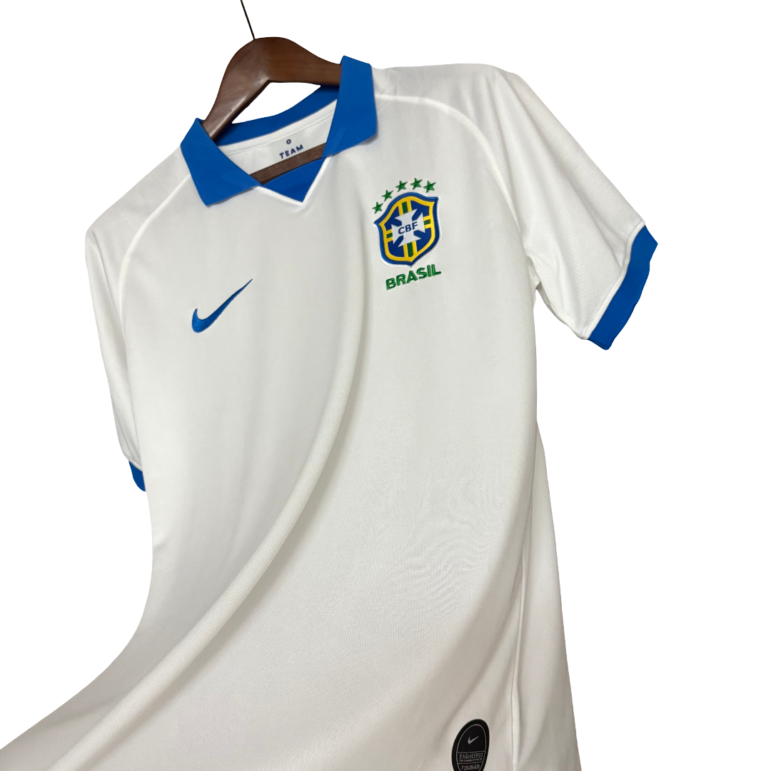 Camisa Brasil Home 2019 Retrô - Branca