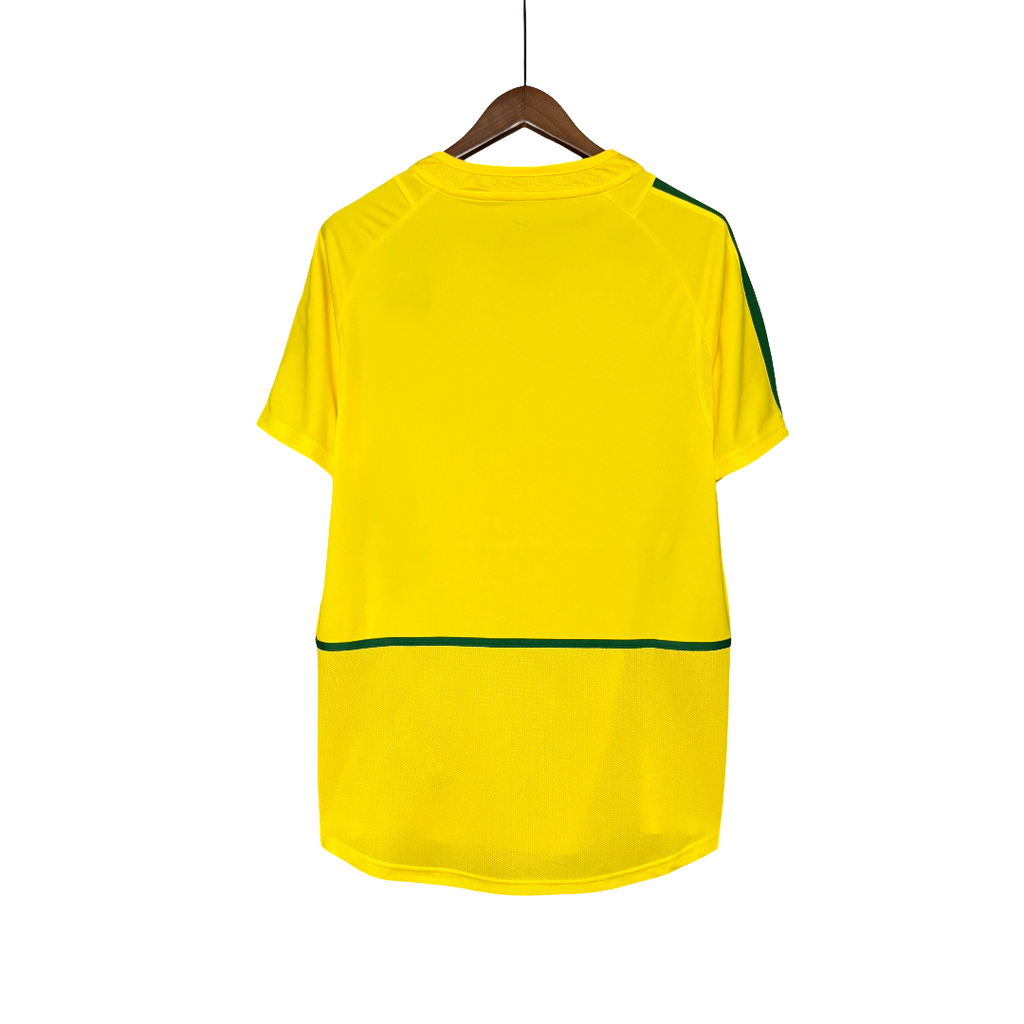 Camisa Brasil Home 2002 Retrô - Amarela