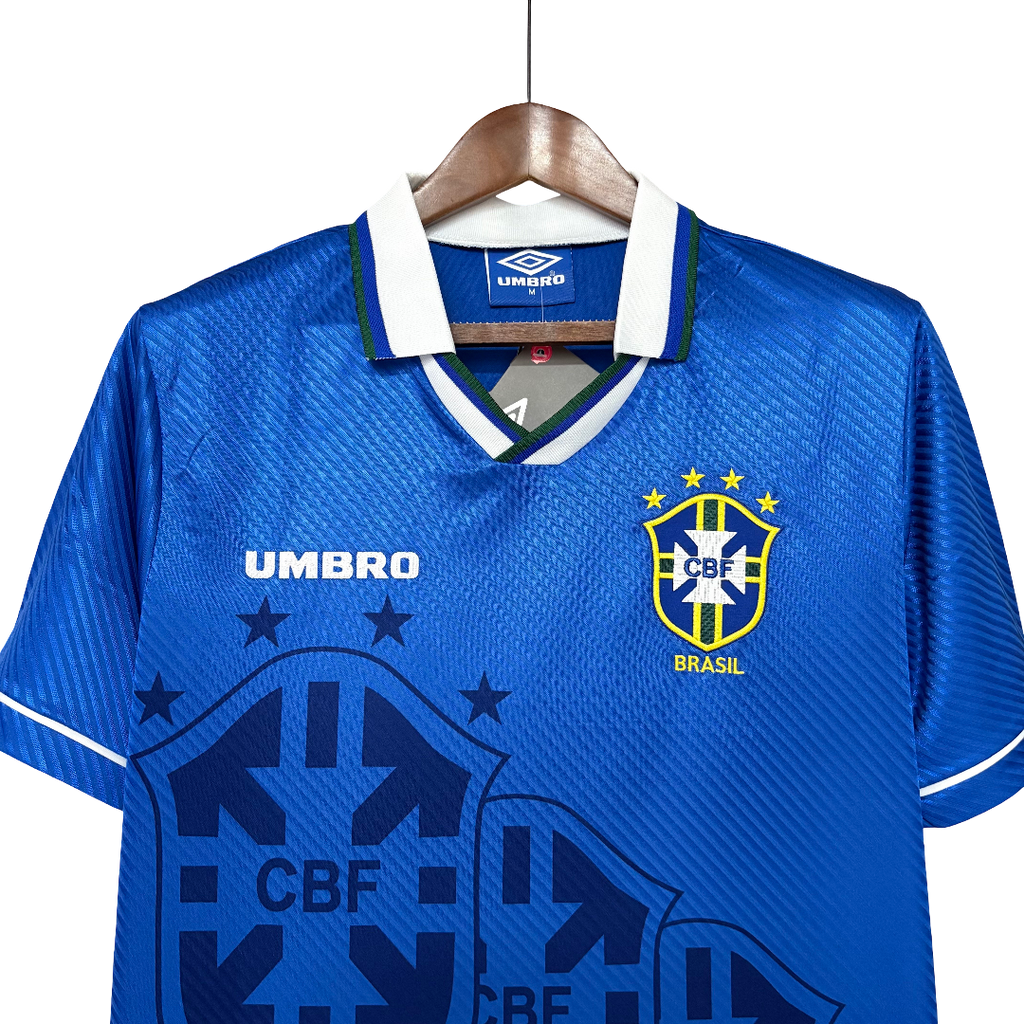 Camisa Brasil Away 1994 Retrô - Azul