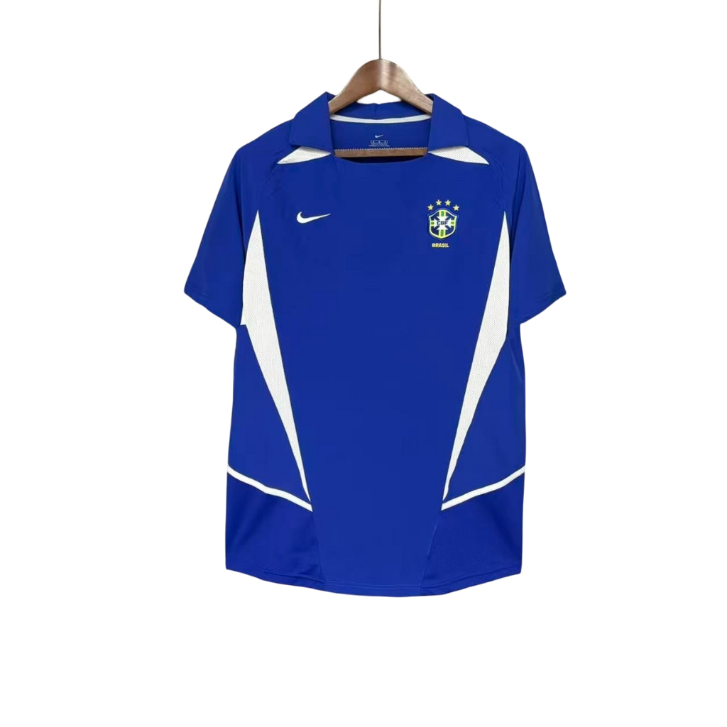 Camisa Brasil Away 2002 Retrô - Azul