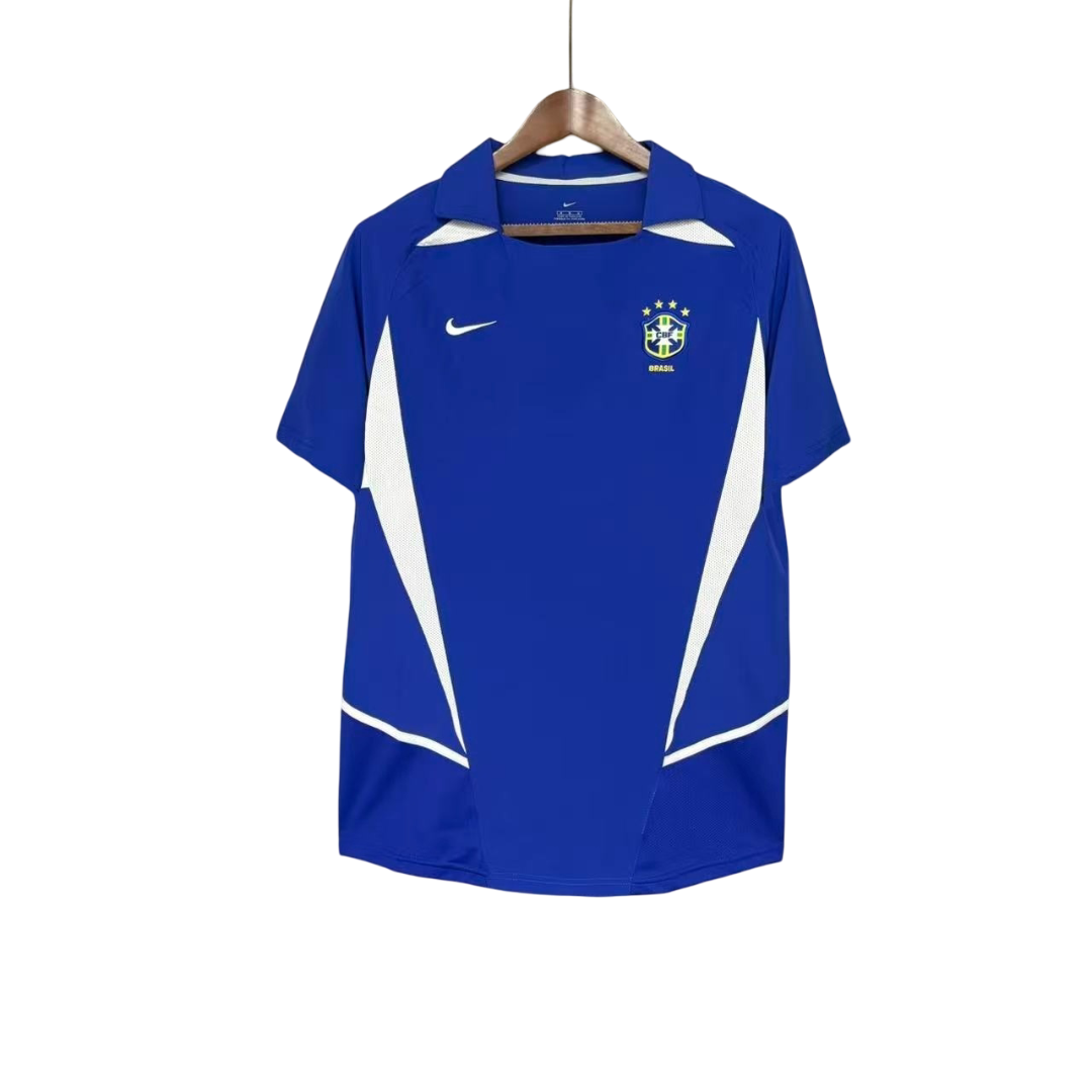 Camisa Brasil Away 2002 Retrô - Azul