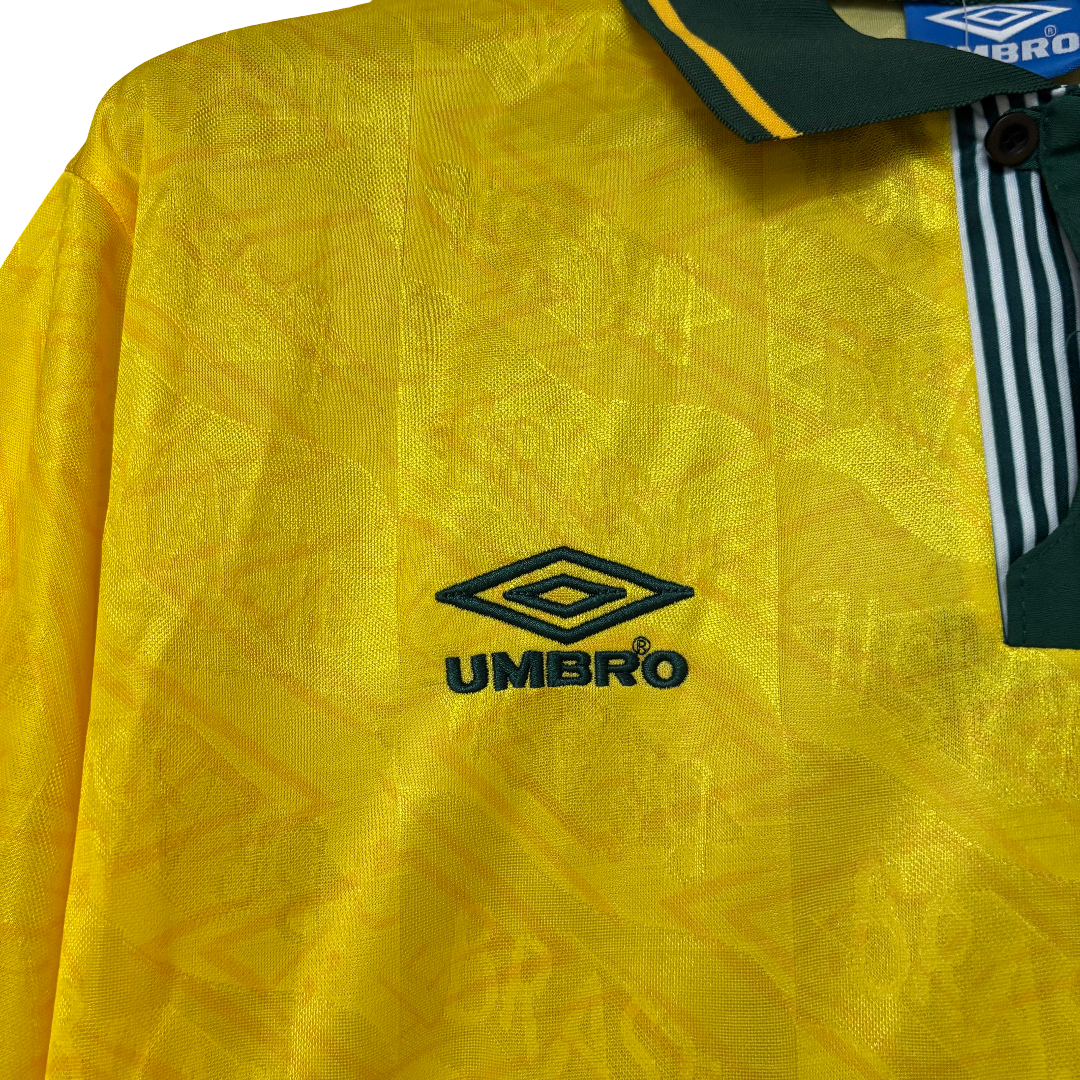 Camisa Brasil Home 1991 Retrô - Amarela