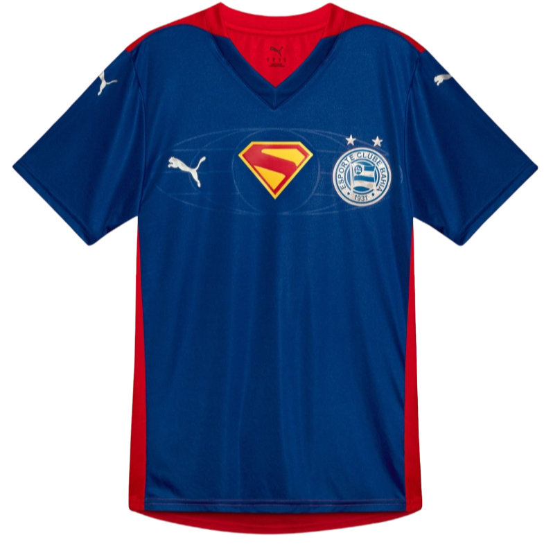 Camisa Bahia Edição Superman 25/26 - Azul e Vermelha