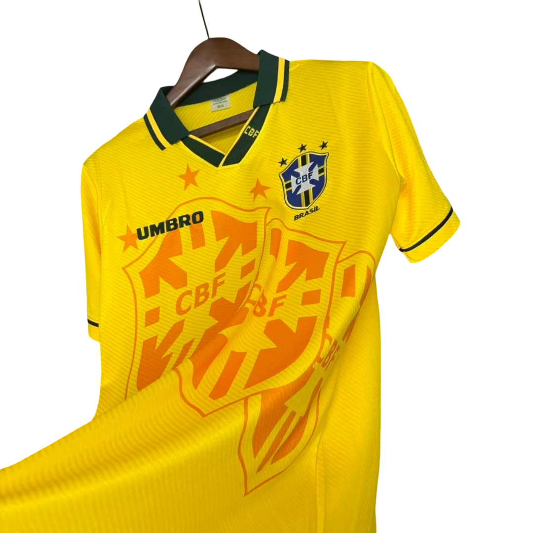 Camisa Brasil Home 1994 Retrô - Amarela