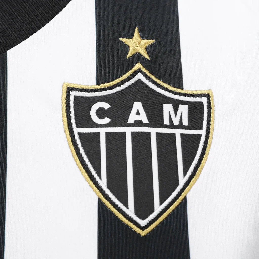 Camisa Atlético Mineiro Home 25/26 - Preta e Branca