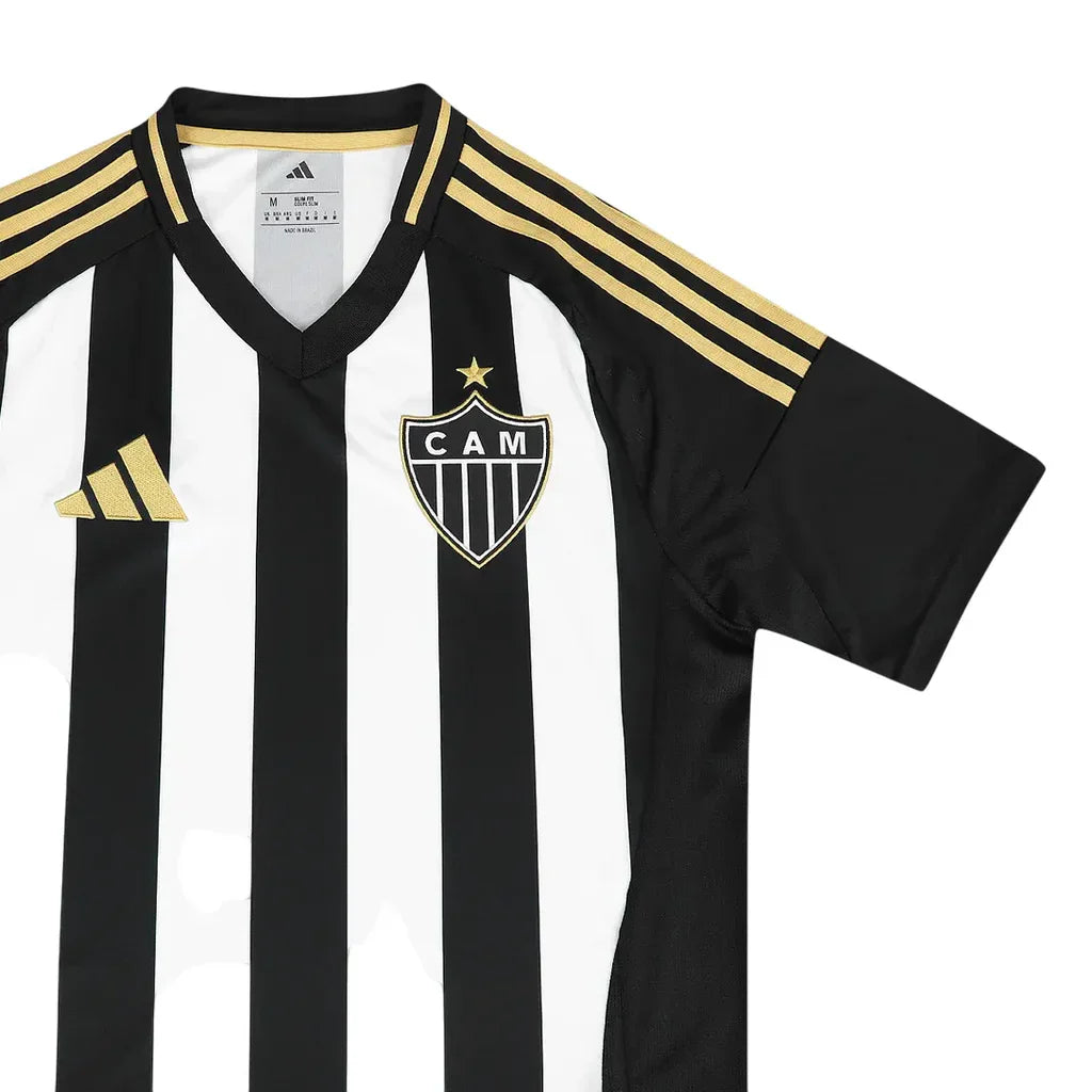 Camisa Atlético Mineiro Home 25/26 - Preta e Branca