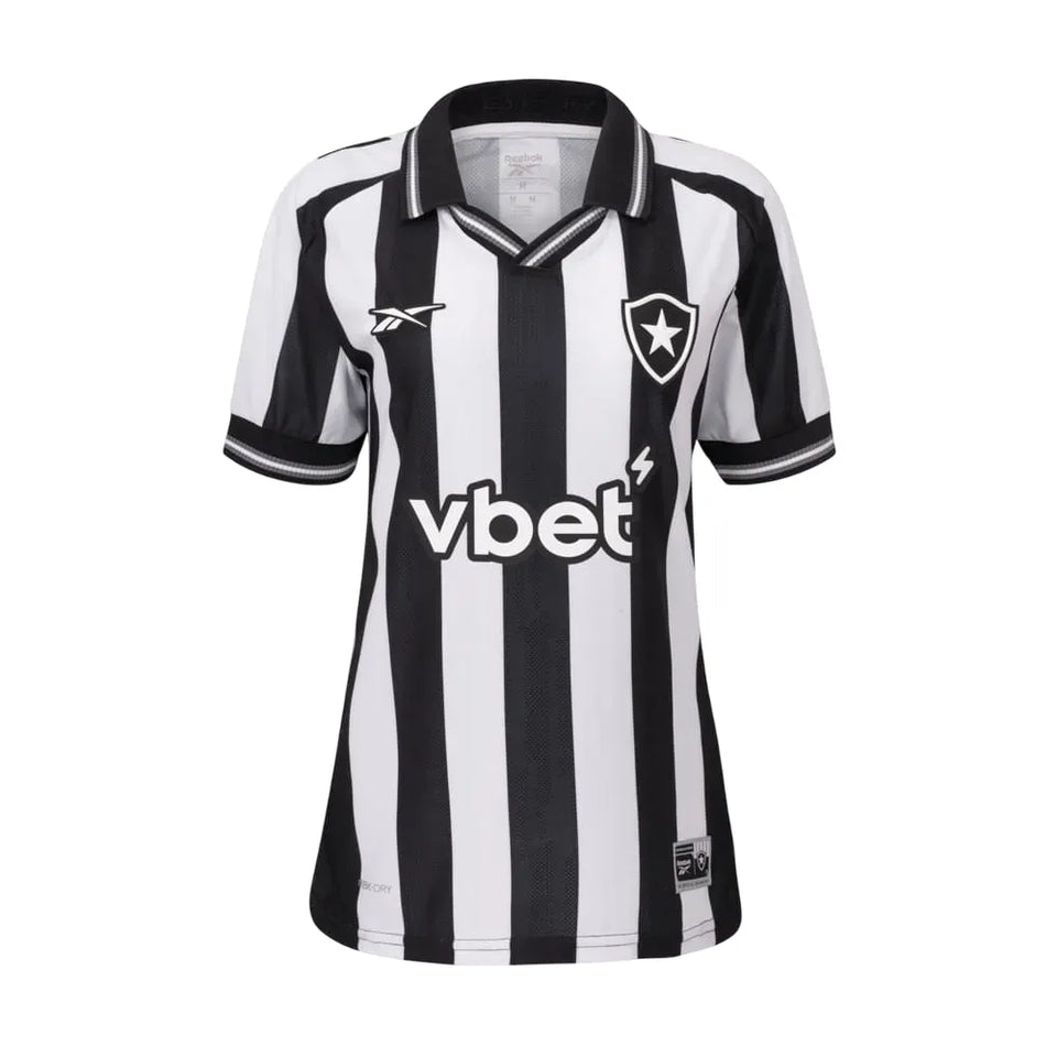 Camisa Botafogo Feminina Home 25/26 - Preta e Branca
