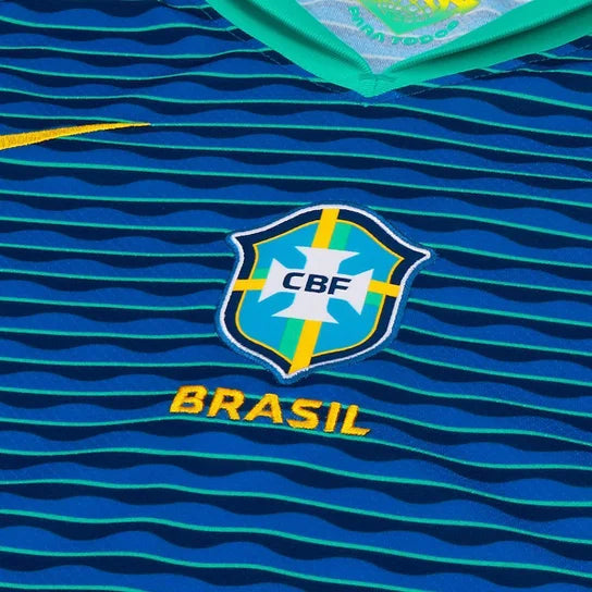 Camisa Brasil Away Feminina 2024 - Azul