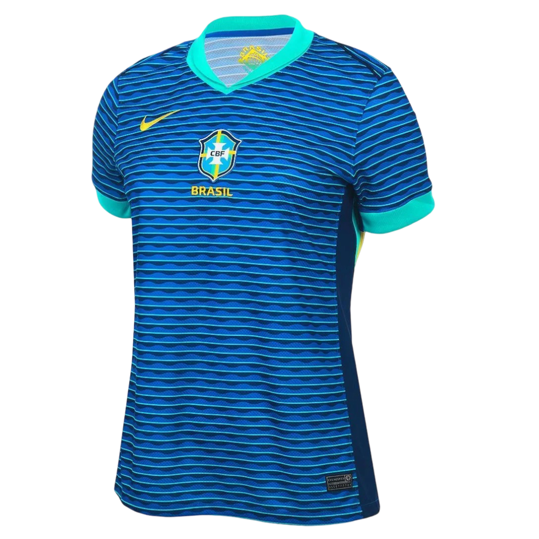 Camisa Brasil Away Feminina 2024 - Azul