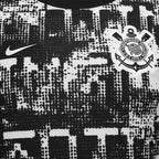 Camisa Corinthians Pré-Jogo 26/27 - Branco e Preta