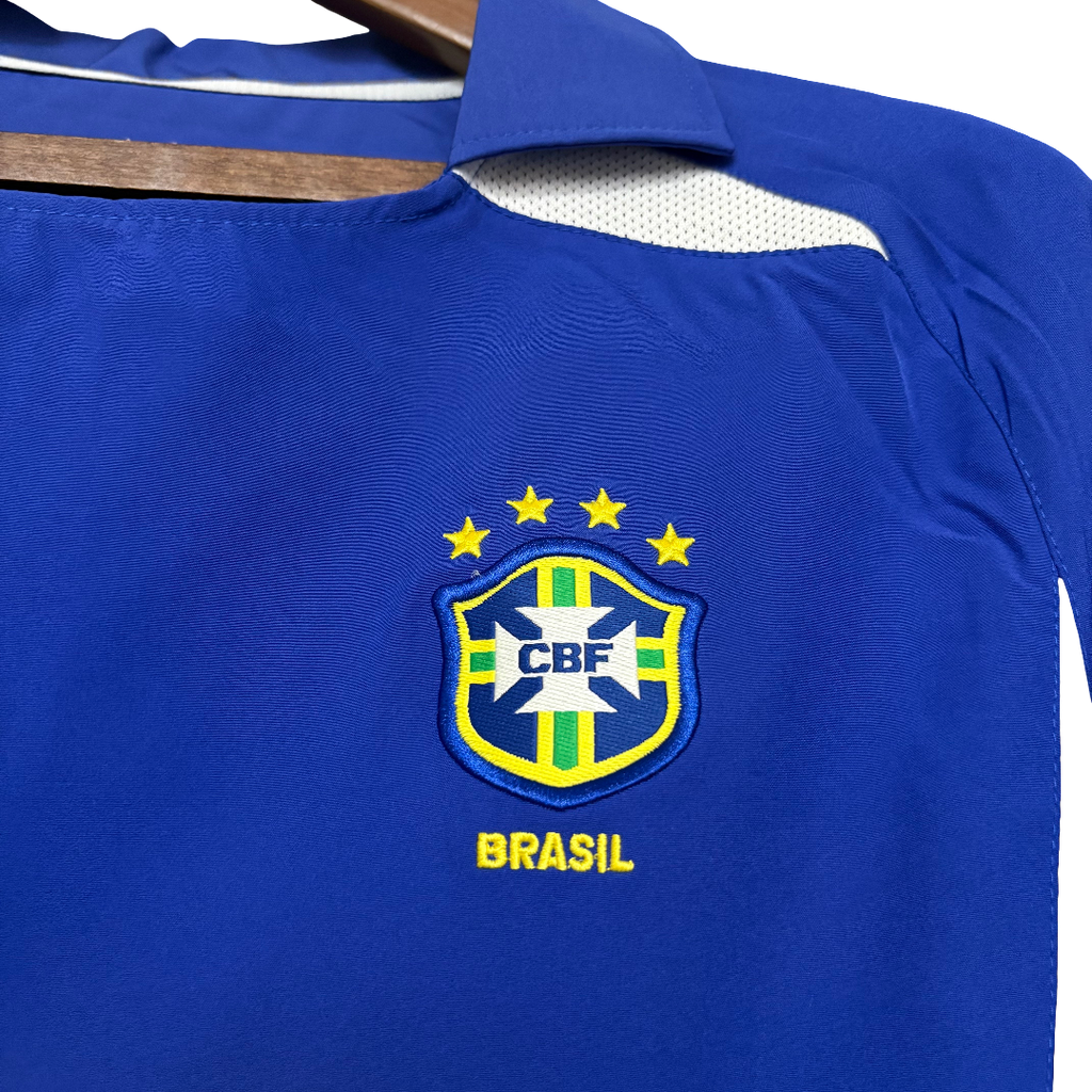 Camisa Brasil Away 2002 Retrô - Azul
