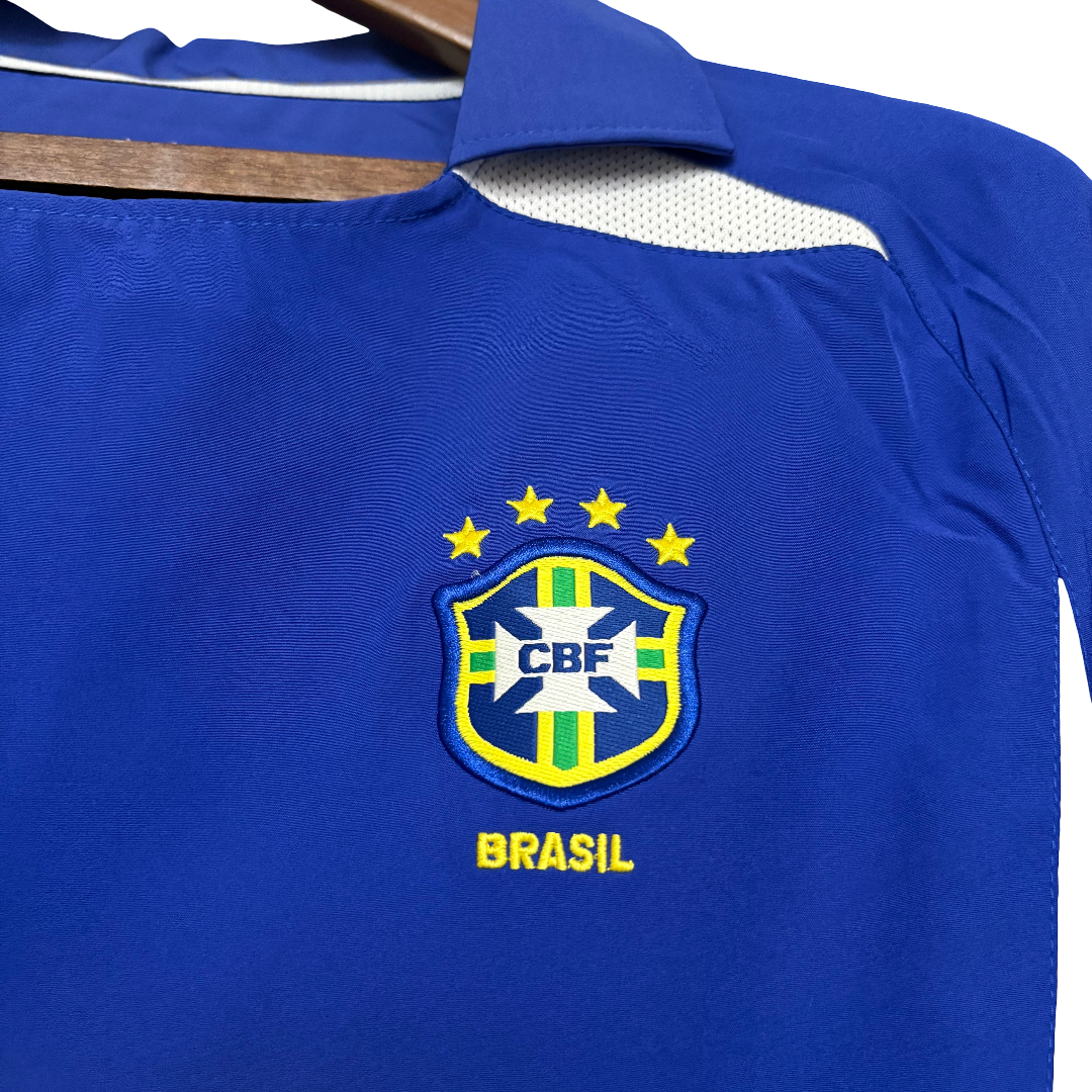 Camisa Brasil Away 2002 Retrô - Azul