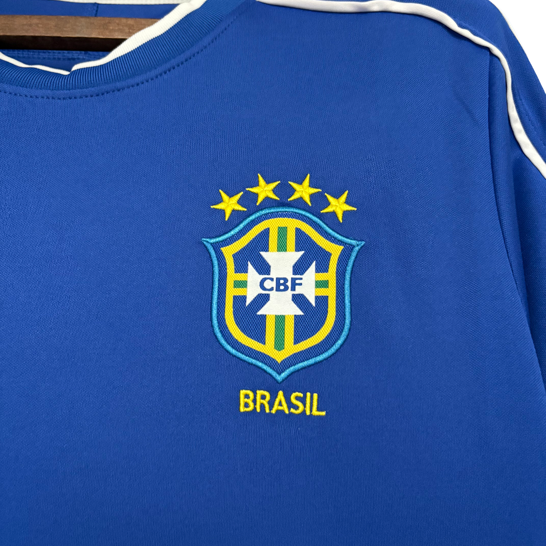 Camisa Brasil Away 1998 Retrô - Azul