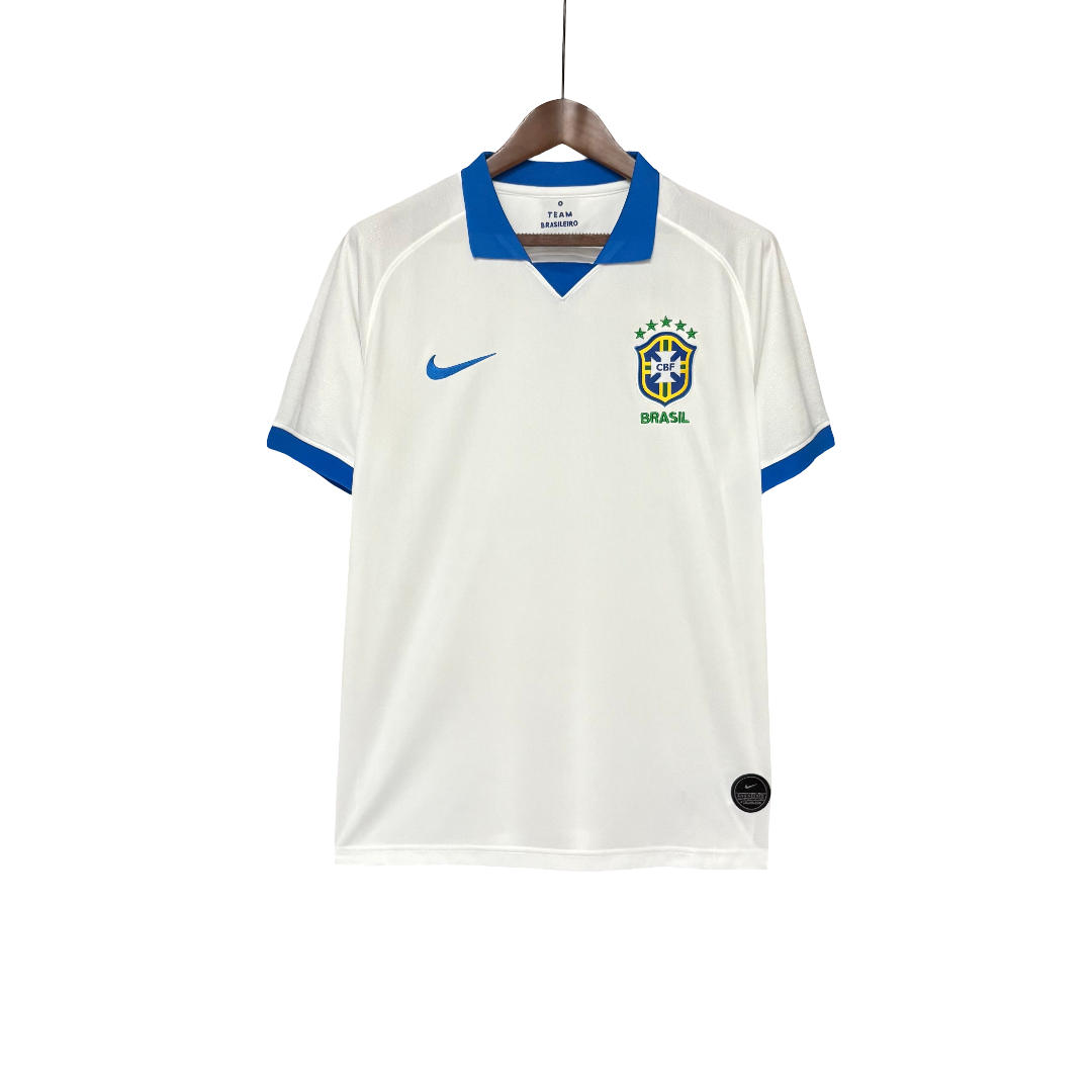Camisa Brasil Home 2019 Retrô - Branca