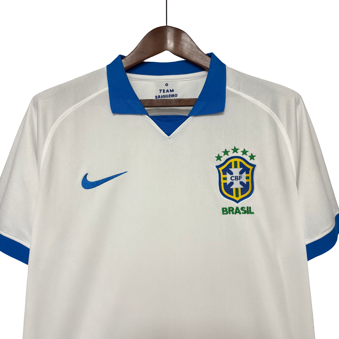 Camisa Brasil Home 2019 Retrô - Branca