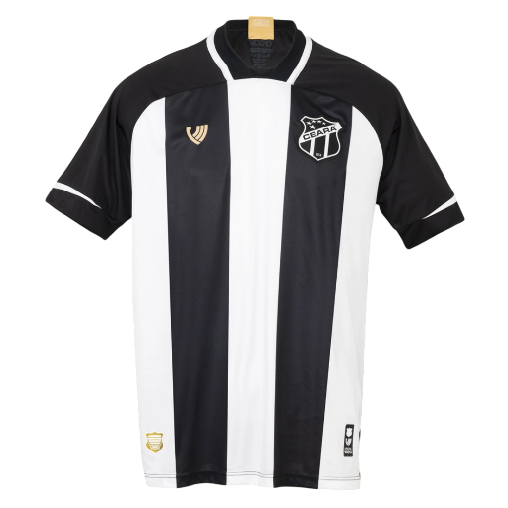 Camisa Ceará Home 25/26 - Preta e Branca