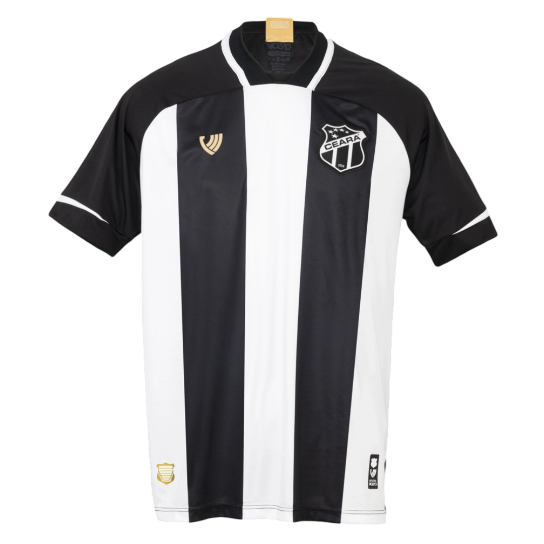 Camisa Ceará Home 25/26 - Preta e Branca