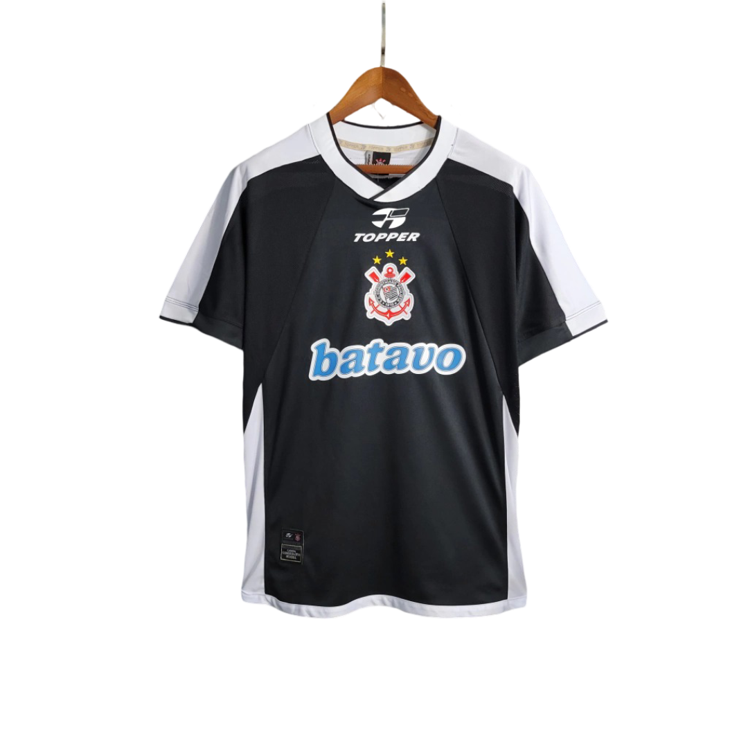 Camisa Corinthians Away Retrô 2000 - Preta