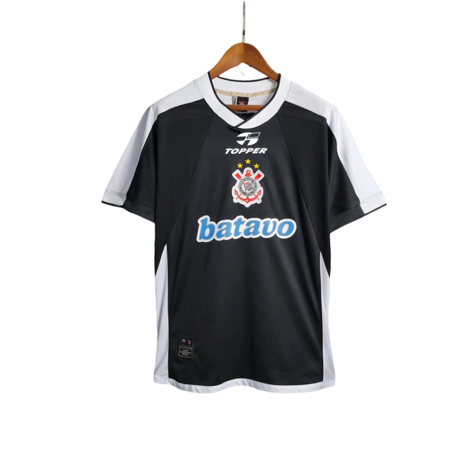 Camisa Corinthians Away Retrô 2000 - Preta