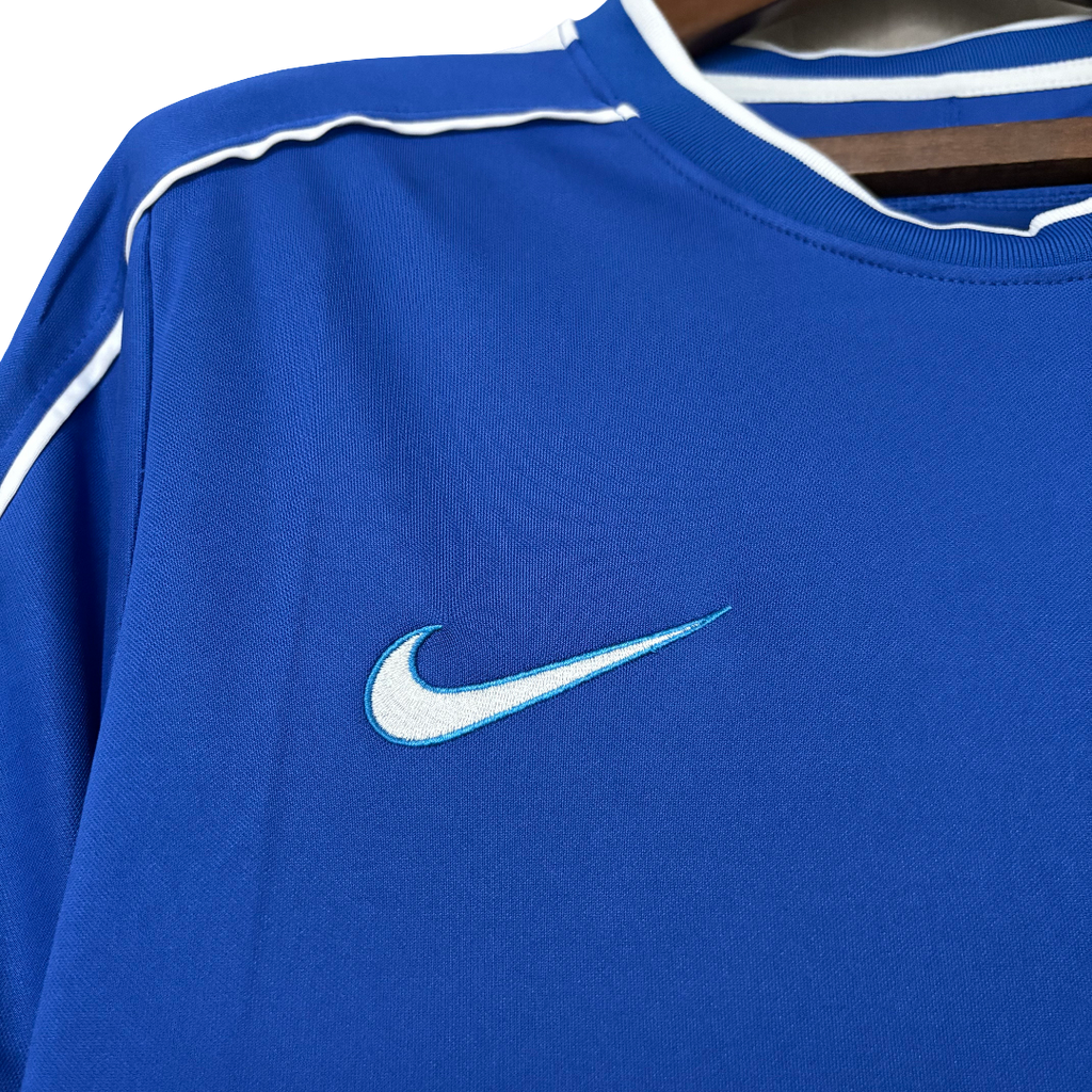 Camisa Brasil Away 1998 Retrô - Azul