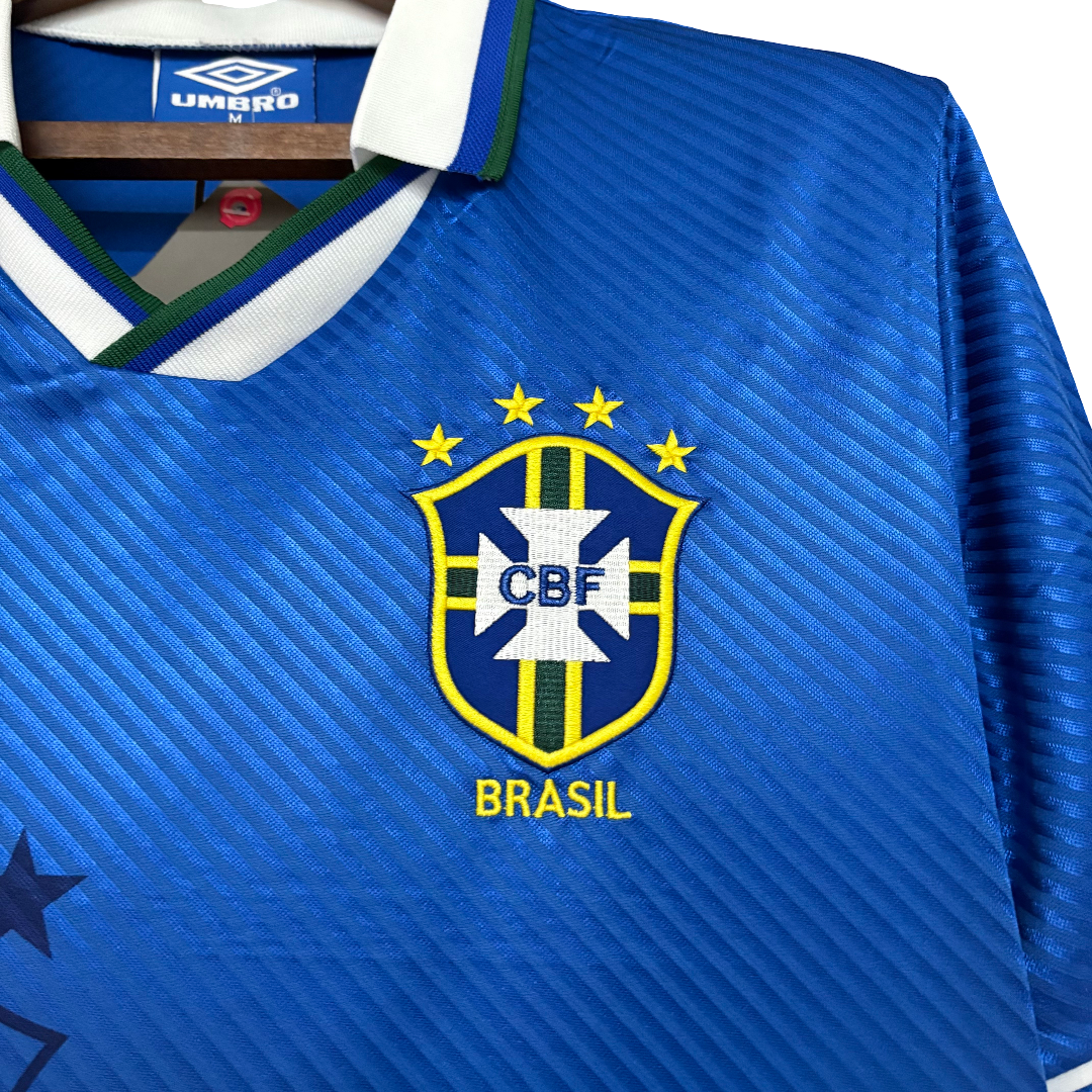 Camisa Brasil Away 1994 Retrô - Azul