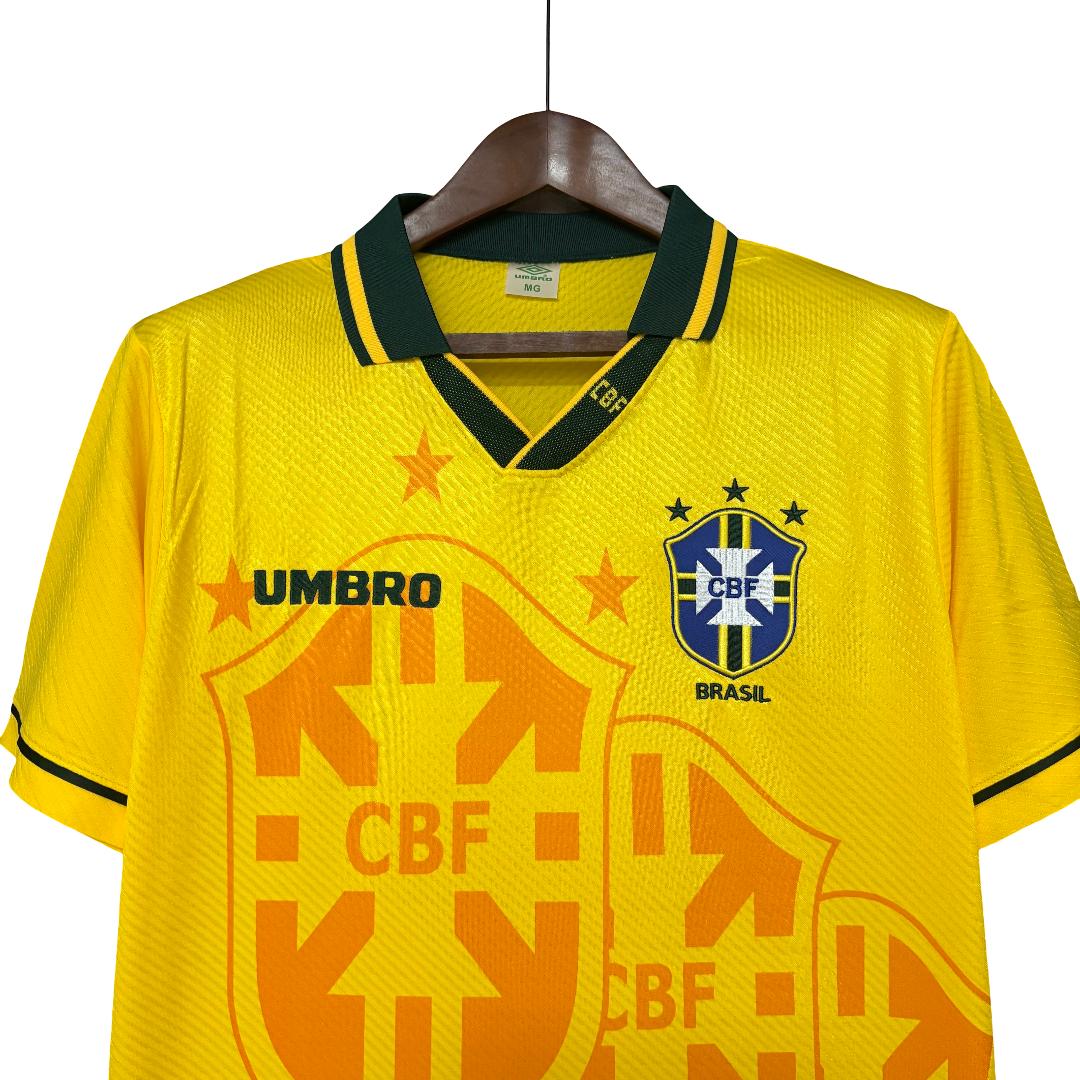 Camisa Brasil Home 1994 Retrô - Amarela