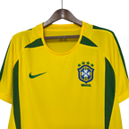 Camisa Brasil Home 2002 Retrô - Amarela