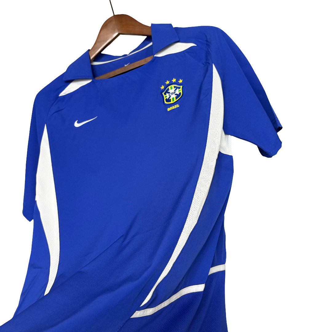 Camisa Brasil Away 2002 Retrô - Azul