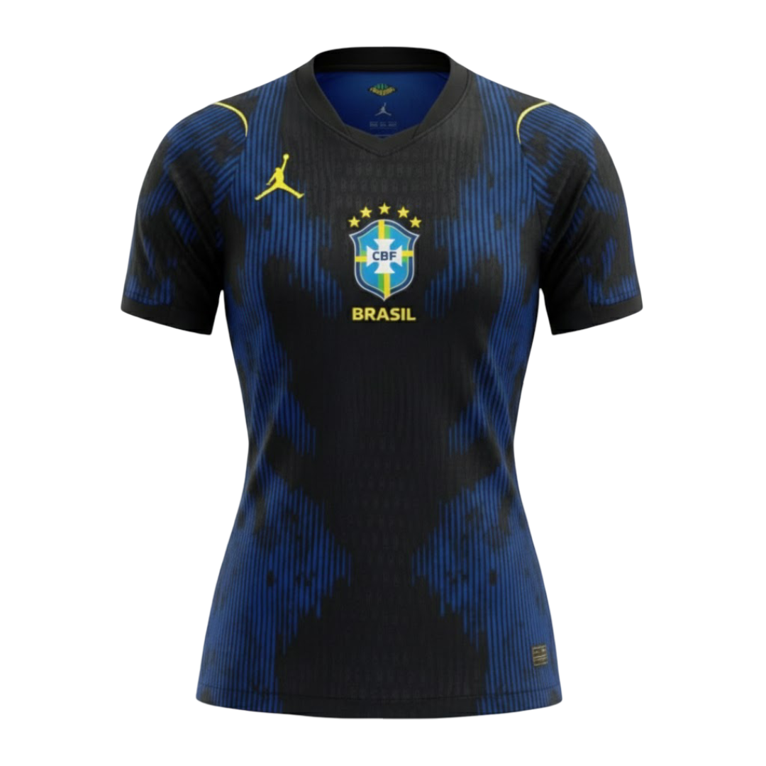 Camisa Brasil Away Feminina 2026 - Azul
