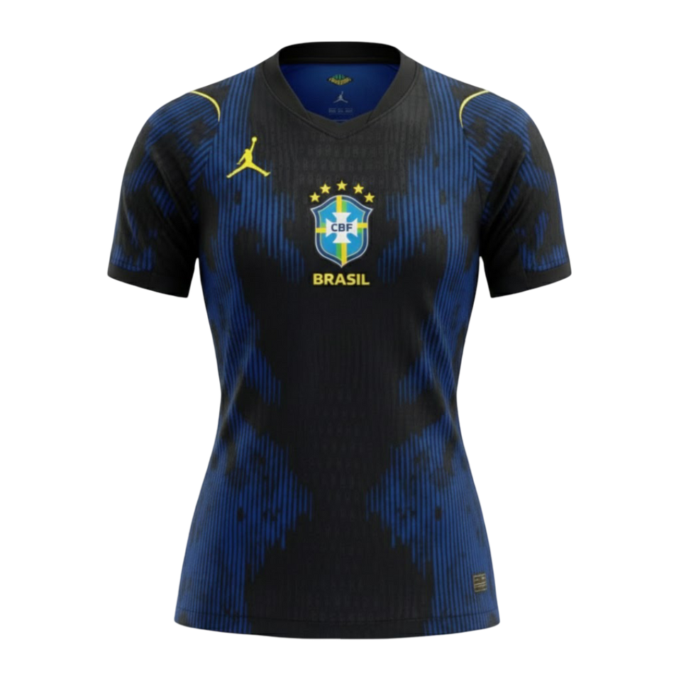Camisa Brasil Away Feminina 2026 - Azul